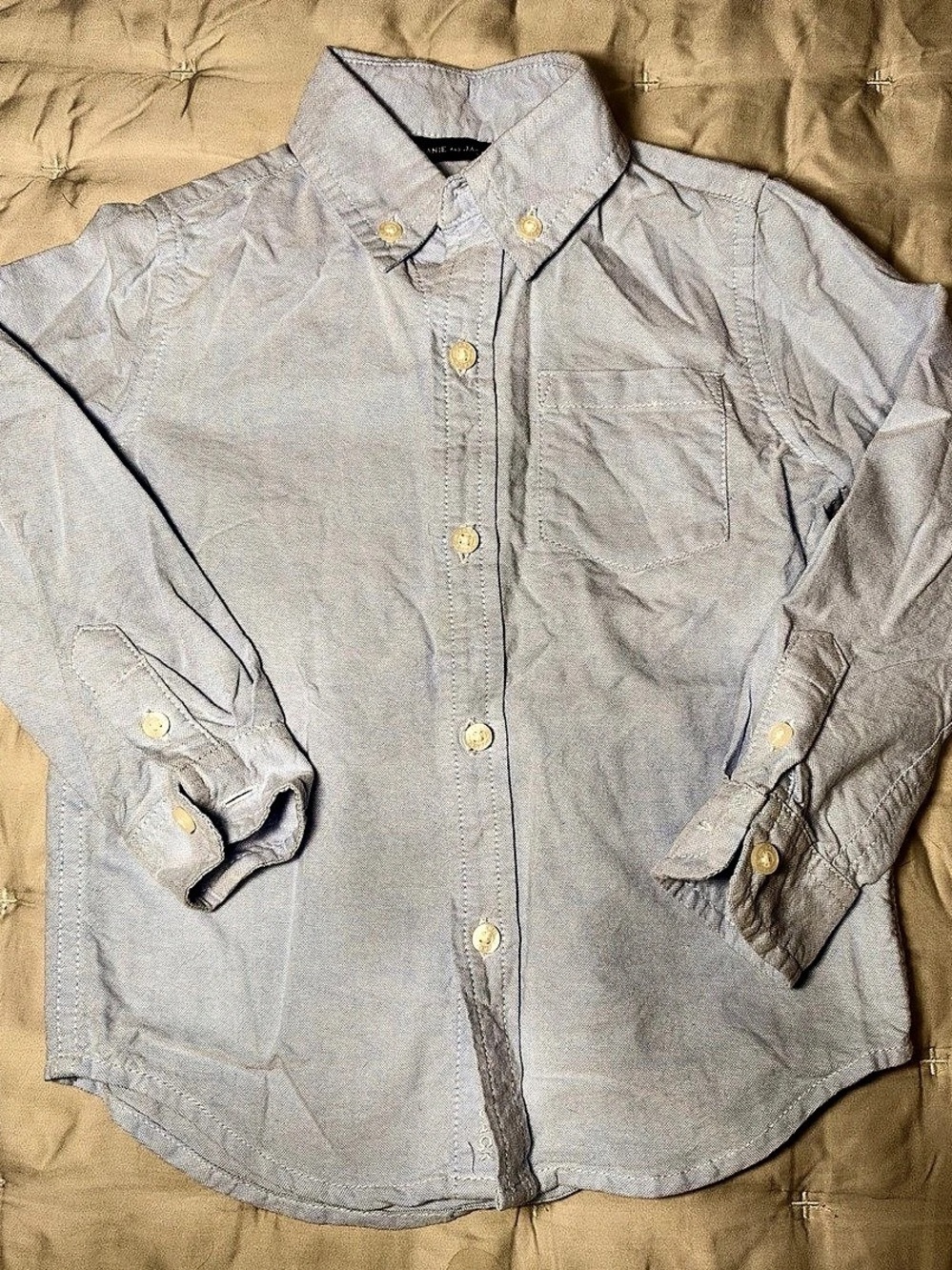 Janie and Jack Boys 2T Blue Button Down Shirt